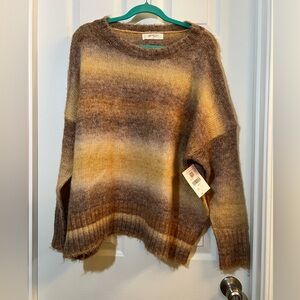 🦋 NWT Gradient Brown and Yellow A Beautiful Soul Sweater size 14/16